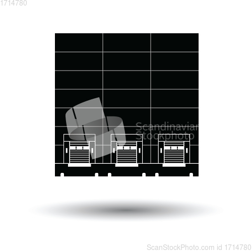 Image of Warehouse logistic concept icon