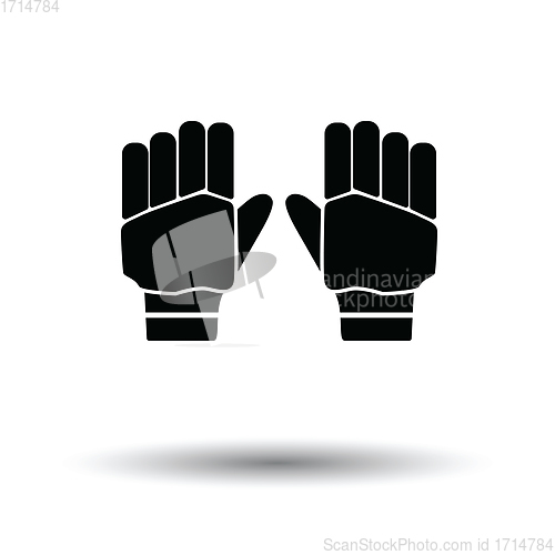 Image of Pair of cricket gloves icon