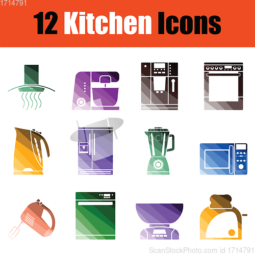 Image of Kitchen icon set