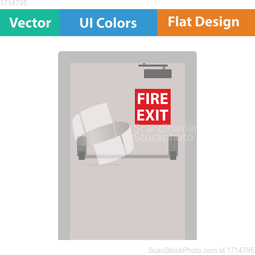 Image of Fire exit door icon