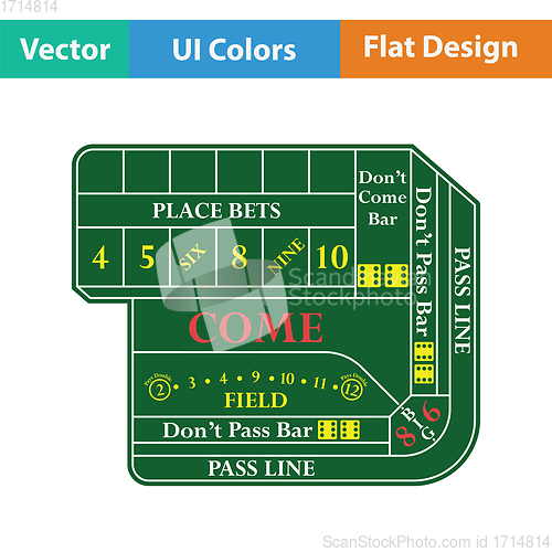 Image of Craps table icon