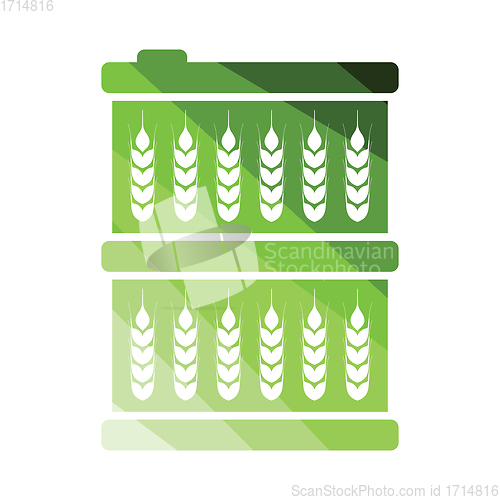 Image of Barrel wheat symbols icon