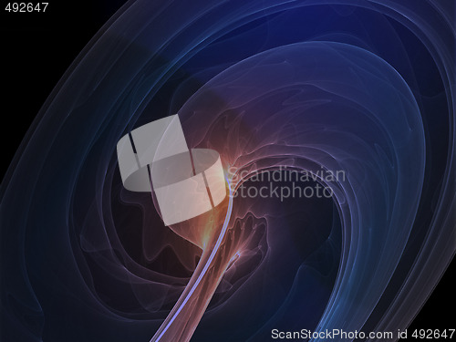Image of Wavy glowing colors