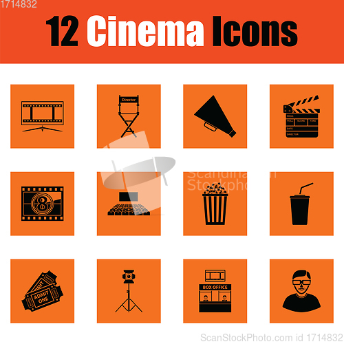 Image of Set of cinema icons