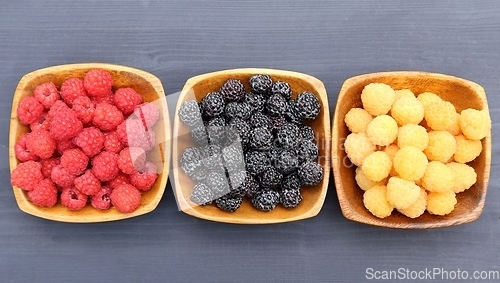 Image of Different types of berries.