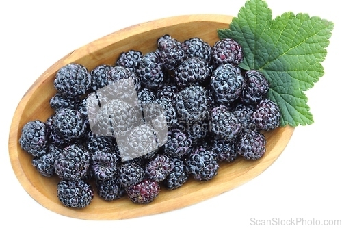 Image of Black  raspberries.