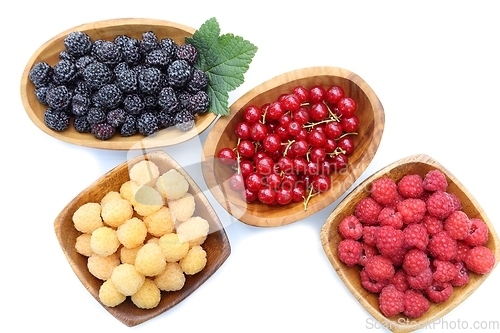 Image of Different types of berries.