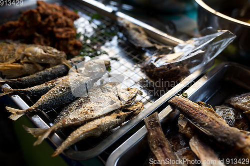 Image of Fried fish in wet market