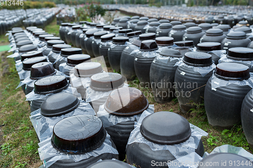 Image of Production of Vinegar in Barrel