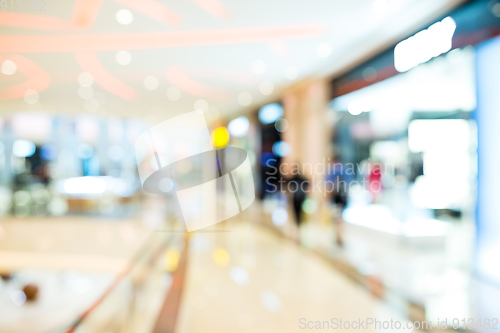 Image of Blur view of shopping mall