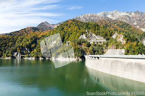 Image of Reservoir of Kurobe dam