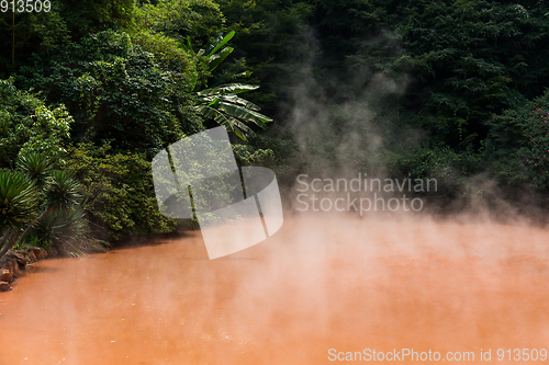 Image of Blood pond hell in Japan