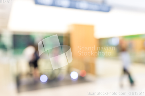 Image of Shopping mall blurred background