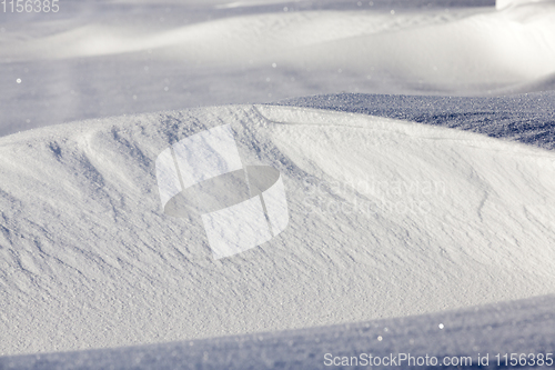 Image of Snowdrifts, closeup