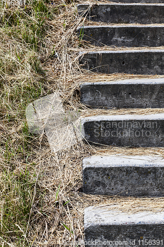 Image of old concrete staircase