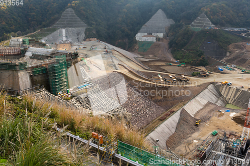 Image of Construction site of dam 