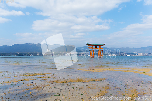 Image of Torii in Itsukushima shine