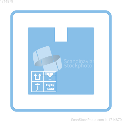 Image of Cardboard package box icon