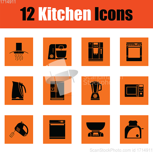 Image of Kitchen icon set