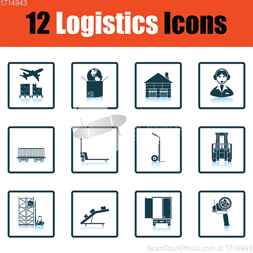 Image of Logistics icon set