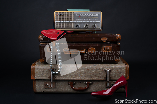 Image of Suitcases with contents