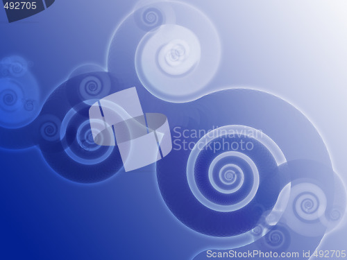 Image of Abstract swirly floral grunge illustration