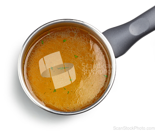 Image of fresh chicken broth