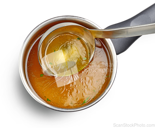 Image of fresh chicken broth