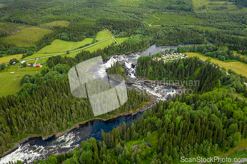 Image of Ristafallet waterfall in the western part of Jamtland is listed