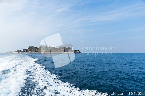 Image of Abandoned Battleship island in Nagasaki of Japan