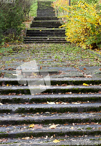 Image of old concrete stairs