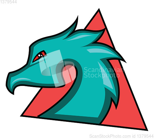 Image of Dragon gaming logo illustration vector on white background 