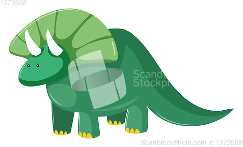 Image of Image of cute dinosaur - dinosaur, vector or color illustration.