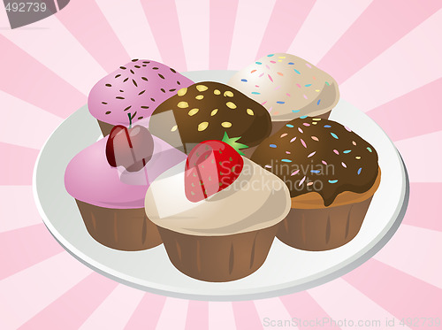 Image of Assorted cupcakes