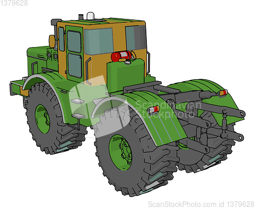 Image of A engineering vehicle truck vector or color illustration