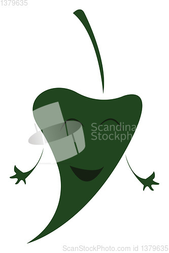 Image of Leaf vector or color illustration