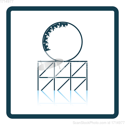 Image of Roller coaster loop icon
