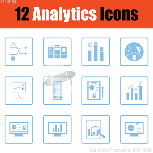 Image of Analytics icon set
