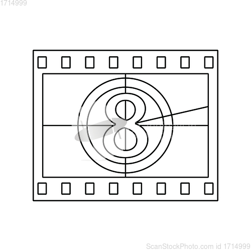 Image of Movie frame with countdown icon