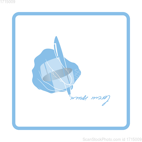 Image of Signing hand icon