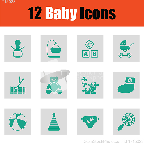 Image of Baby icon set