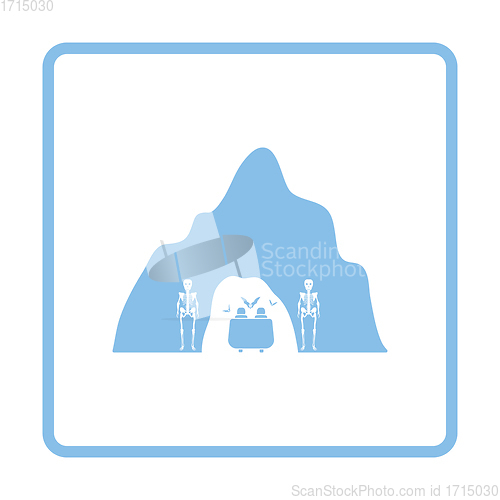 Image of Scare cave in amusement park icon