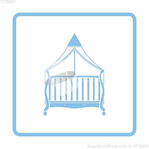 Image of Crib with canopy icon