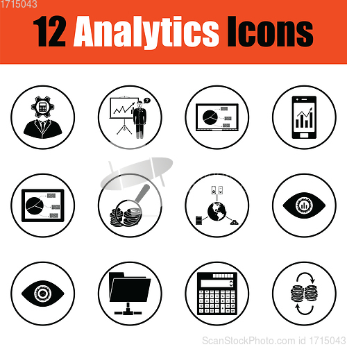 Image of Analytics icon set