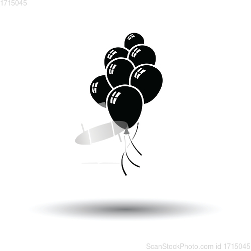 Image of Party balloons and stars icon
