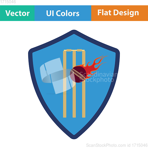 Image of Cricket shield emblem icon