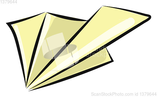 Image of Paper plane, vector or color illustration.