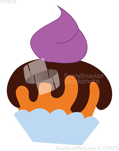 Image of Multi layered pie, vector or color illustration.