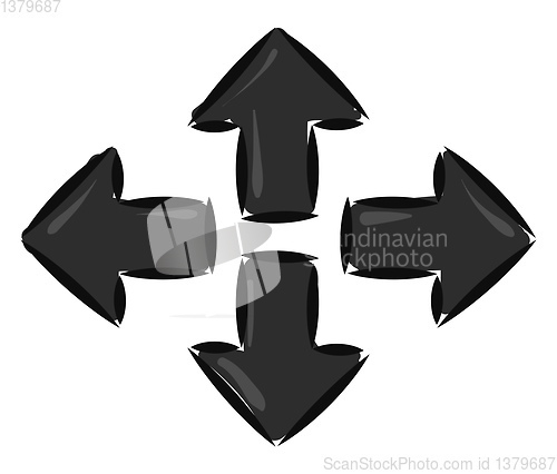 Image of Image of arrows, vector or color illustration.