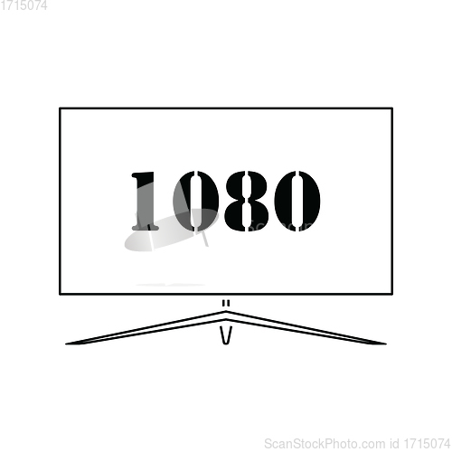 Image of Wide tv icon